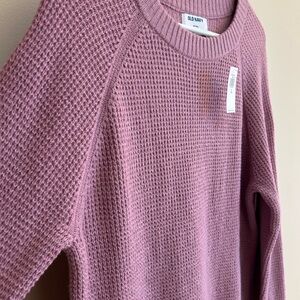 Old Navy Women's Super Soft Dusty Pink Crew Neck Sweater